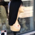 Blunt cut bob dark brown/black wig bangs 2020 Brown Photo 4