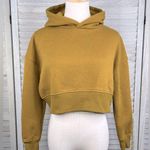 Forever 21 (with Purpose) Cropped Pullover Hoodie Mustard-Small Photo 0