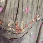 Free People  Kahula Smock Embrdrd Convertible Skirt Dress Green Tie Dye Sz Small Photo 3