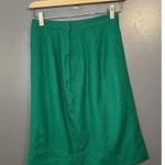 Handmade Vintage 1950s Size 6 Kelly Green Wool Blend Skirt Suit Blazer Skirt Photo 7