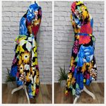 NWT Christopher John Rogers x Target Colorful Vibrant Floral Puff Sleeve Dress S Blue Photo 7