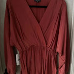 Orange Red Longsleeve Top by‎ Dress Up Boutique Business Casual Fit & Flare Red Photo 0
