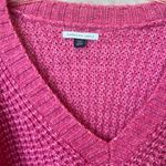 American Eagle Oversized V Neck Pink Sweater Photo 3