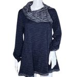 Soft Surroundings Sweater Women Small Blue Weekending Cowl Pullover Tunic Casual Photo 0