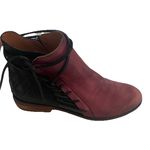 VeraCruz Artisan Distressed Leather Bootie Shoes Plum and Black Euro 38 US 7.5 Photo 5