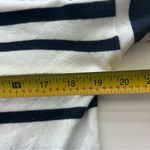 J. McLaughlin  navy blue white striped sweater long sleeve boat neck coastal M Photo 4