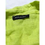 Womens 3XL Lime Green 100% Linen Beachy Lagenlook Long Sleeve‎ Button Down Shirt Size undefined Photo 1