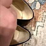 Anne Klein Black Loafers with Silver Embroidery 6.5 size Photo 4