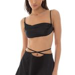 Are You Am I Mini Silk Skirt Photo 0