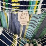 Loft Beach Mixed Stripe Off The Shoulder Romper SZ Large Photo 8