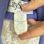 Vintage 90s Wool Cashmere Blend Periwinkle Blazer Size 8 City Spirit Bold Preppy Photo 5