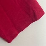 Horny Toad  Rosalinda Dress Size Medium Red Organic Cotton Blend Ruched Midi Photo 3