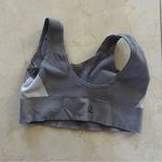 Phat Buddha Gray Ribbed Elastic Sports Bra Racerback Sz M/L Size M Photo 3