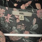 Vans  Black and Pink Floral Blouse Photo 4
