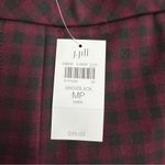 J Jill Ponte Slim Leg Burgundy Checkered Pants Red Size undefined Photo 3