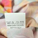 Misook FLAWED Mislook Women's S Long Maxi Dress Orange Yellow 1/2 Sleeve 100% Polyester Photo 7