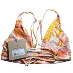 Stone Fox Swim NWT Daya Bikini Top M Hot Tropix Print Swim Tropical Photo 3