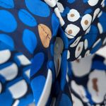 Chico's Size 2 12 14 Multicolor Abstract Animal Print Button Down Shirt Top Photo 5