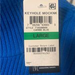 INC NWT  Keyhole Mockneck Shirt/Light Sweater Photo 3