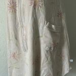 Ribbed floral zip up pajama dress w/ pockets Pink Size M Photo 2