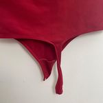 Wolford - Red Laser Cut 3/4 Length Bodysuit Thong Bottom Photo 4