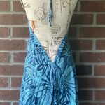 Low Back Bathingsuit Cover Up Dress Blue Photo 1