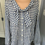 Pendleton Vintage‎ Country Sophisticates by  Gingham Check Button Up Blouse Photo 0
