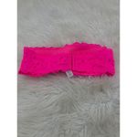Aerie  Womens Lace Strapless Bandeau Fashion Tube Pink Size‎ Medium NWT Photo 4
