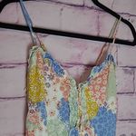 Forever 21  PATCHWORK FLORAL RUFFLE CROSS BACK TIERED BABYDOLL DRESS SMALL Photo 2