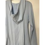 OGL Surplice Ruched Pullover Hoodie Baby Blue Size 2XL NWT Wrap Top Work Office Photo 12