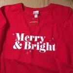 New Women’s Wondershop Red 'Merry & Bright' Sweatshirt size 3X Photo 1