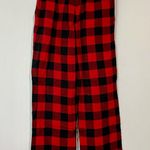 Stars Above Women’s Casual Buffalo Plaid Pajama Pants Red & Black Size XS NWT Photo 5