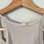 SKIMS  Beige Ribbed Cami Cropped Tank Top Size XS
Cotton blend Photo 3