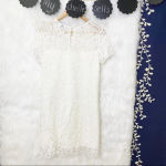 CUPCAKES & CASHMERE Shea White Lace Mini Swing Dress Photo 2