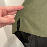 Torrid 1 Plus Size Olive Sleeveless Hi-Low Tank Green Black High Low Mixed Media Photo 6