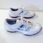 Nike  Air Women’s Golf Shoes size 7 White With Blue Stripes Photo 7
