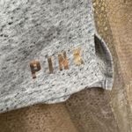 PINK - Victoria's Secret  Black Gray Fishnet Mesh Long Sleeve Top Sweater Hoodie XS Photo 4