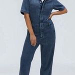 Everlane The Short Sleeve Denim Cover All Jumpsuit Size 0 Photo 0