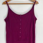 Lole Lolë Cotton Aubergine Spaghetti Strap Dress Women’s Size Large Photo 1