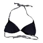 ANDIE swim string bikini top snake print grey and cream women small Photo 4