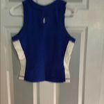 Free People Blue and White Women's Tank Top Photo 1