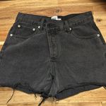 Princess Polly  Black Denim Shorts Photo 1