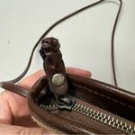 Vintage Tan Woven Crossbody Handb Purse Brown Leather Trim Mini Boho 90s Photo 3