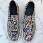 Mira Mikati women’s embroidered houndstooth slip-on skate sneakers IT 41 US 11 Photo 6