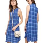 Anthropologie Isabella Sinclair Brien Linen Sleeveless Plaid Shirtdress Photo 12