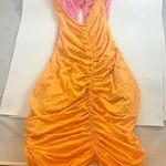 Pilcro  Ruched Reversible Tank Top Size Small Orange/Pink Anthropologie Shirt Photo 0