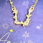 Free People  Aquarius Flower Zodiac Constellation Necklace NWT Photo 2