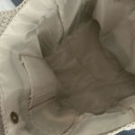 Lina: Brown/Tan/Beige/ White Woven (crocheted) Shoulder Bag Photo 2