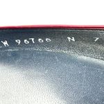 Stuart Weitzman Size 7 Heels Red Glossy Peep Toe Pumps 3.5" High Formal Business Photo 9