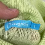J. McLaughlin  Cabot Sweater Small NWT $248 100% Cashmere Turtleneck Green Solid Photo 3